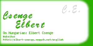 csenge elbert business card